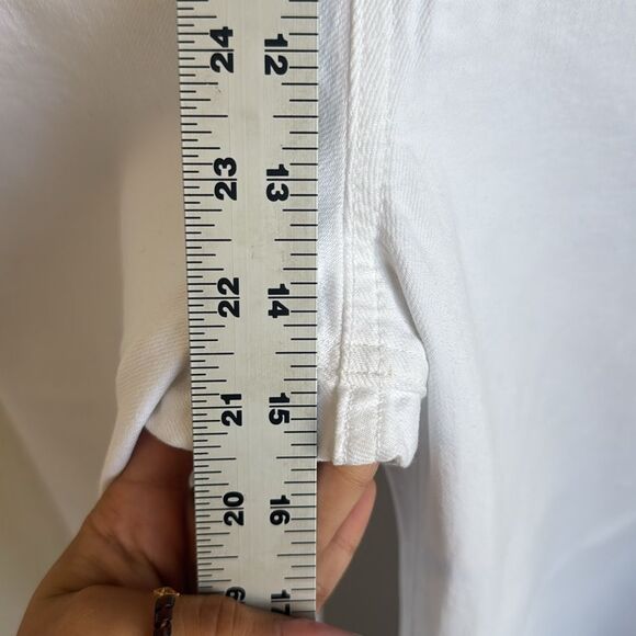 J Crew Wide-leg denim trouser in white Womens Size 32 White - Picture 9 of 12